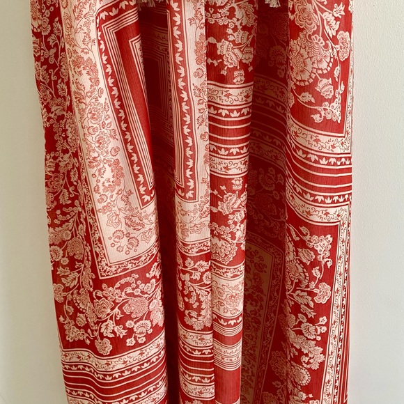 *NWOT* Zara BoHo Floral Print Crochet Detail Midi Dress - Picture 10 of 15